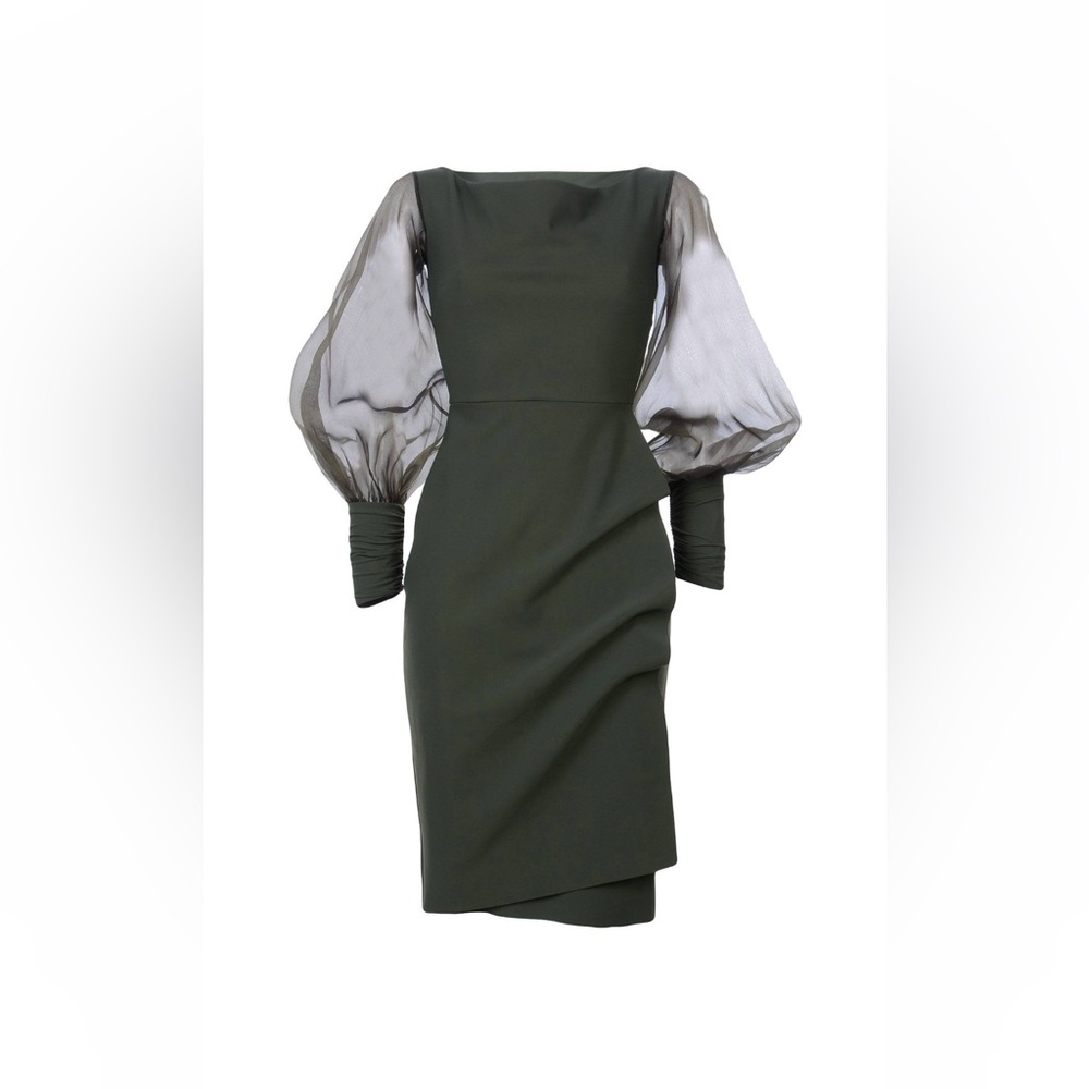La petite Robe di Chiara Boni military green midi dress. size 4